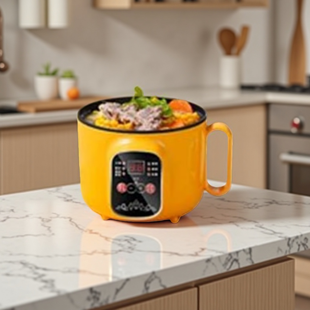 Yellow rice cooker 1L smart temperature-controlled rice cooker Specification image
