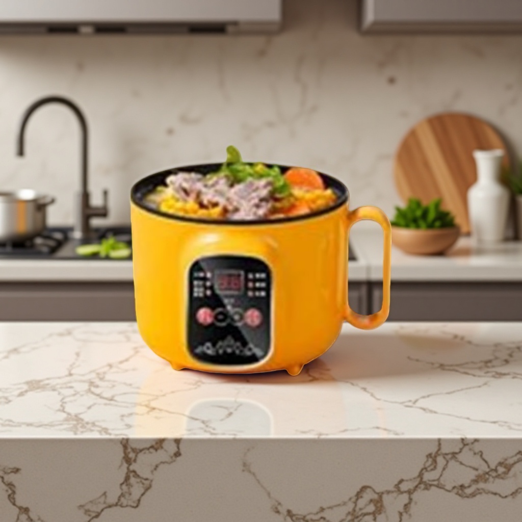 Yellow rice cooker 1L smart temperature-controlled rice cooker Application Scenario