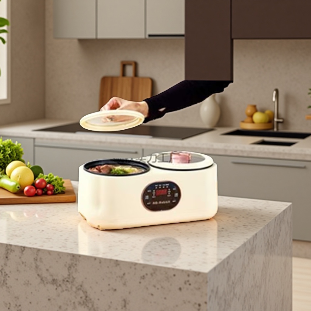 Electric hot pot, household multi-functional electric hot pot, intelligent temperature-controlled electric cooking pot Application Scenario