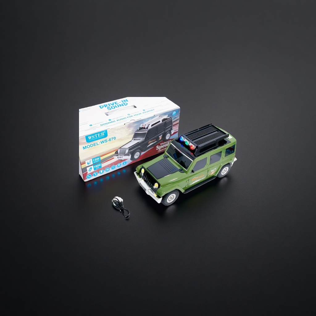 The WS 670 Bluetooth speaker for off-road vehicles offers clear sound quality, is portable for outdoor use, and is waterproof for music playback details Picture