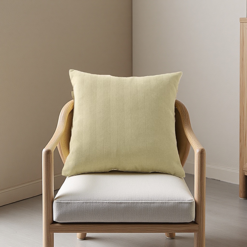 2026 new custom sleep aid light green herringbone pattern throw pillow, breathable, soft and comfortable, thickened filled cushion Specification image