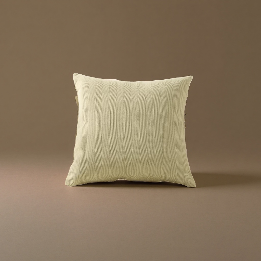 2026 new custom sleep aid light green herringbone pattern throw pillow, breathable, soft and comfortable, thickened filled cushion details Picture