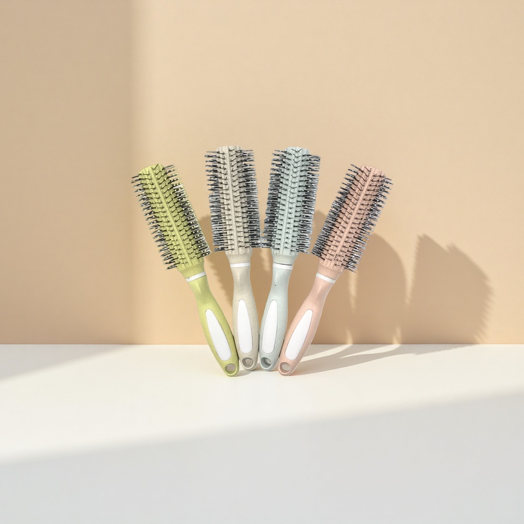 Four sets of hair styling tools for curling hair combs in different colors Application Scenario