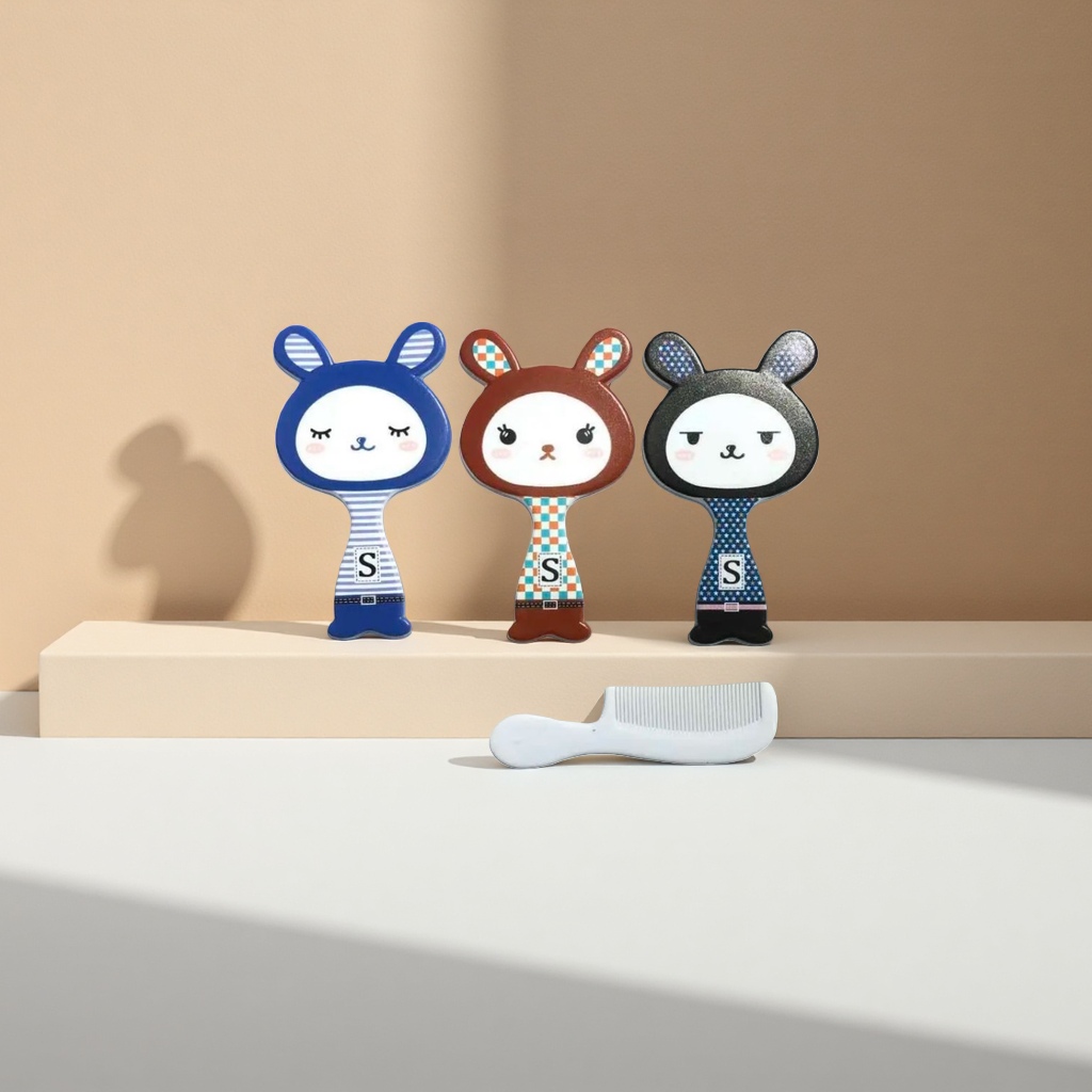 卡通兔子造型梳子+梳子产品图