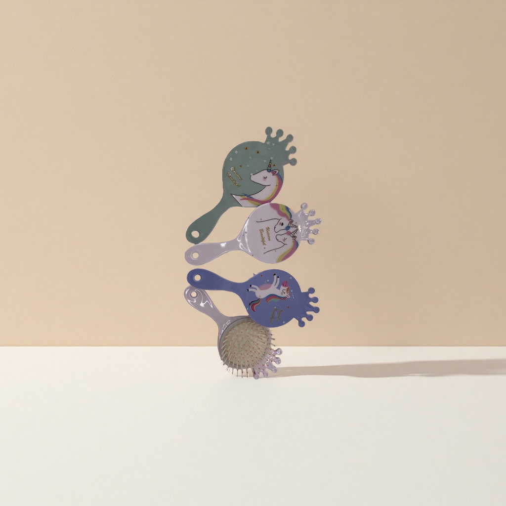独角兽主题梳子+梳子细节图