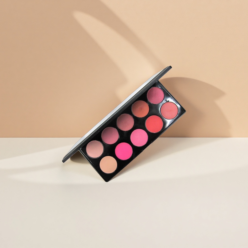Makeup and lipstick palette set of 12 colors, fine and long-lasting powder without smudge Application Scenario