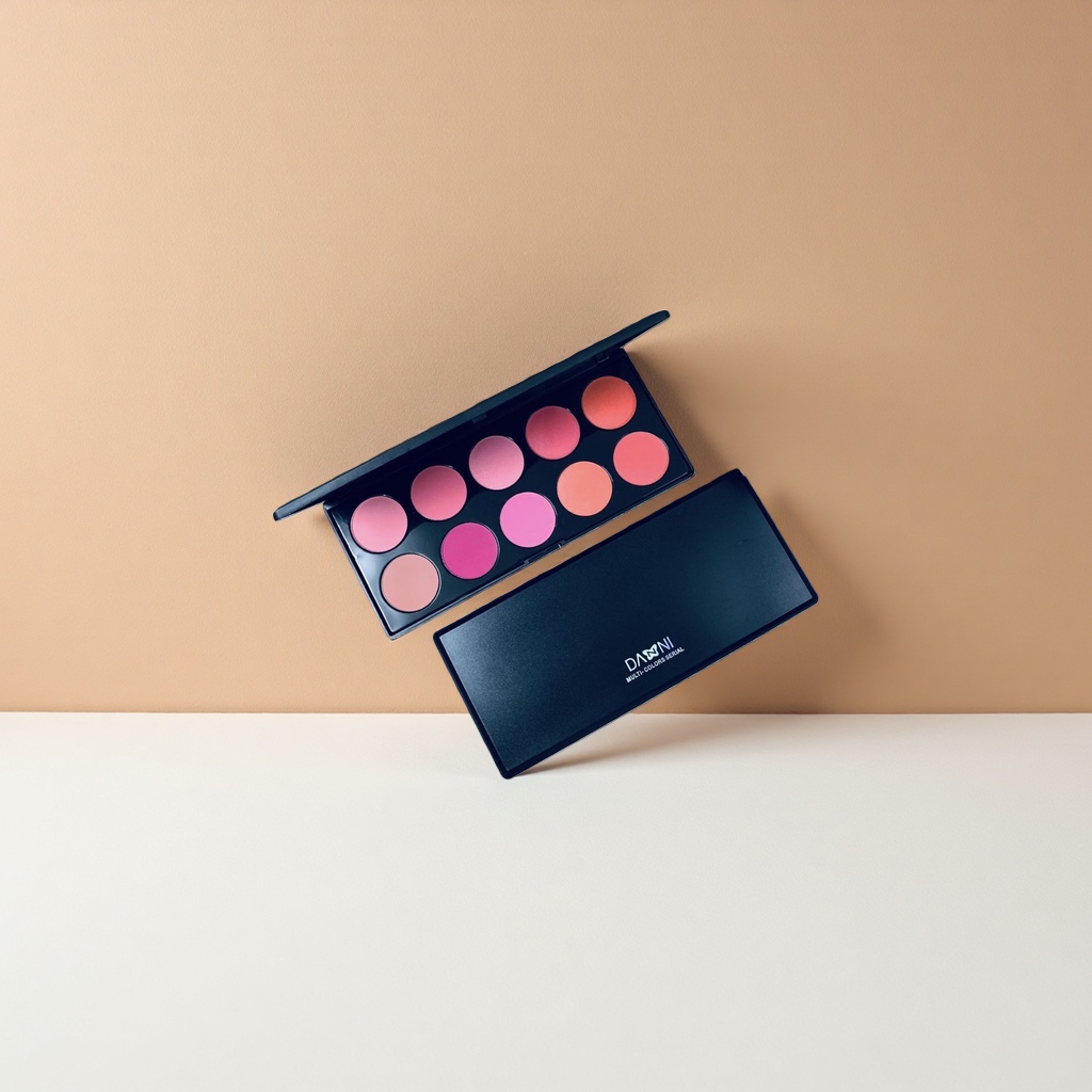 The makeup and eyeshadow palette features a multi-color combination with fine and long-lasting powder that won't smudge