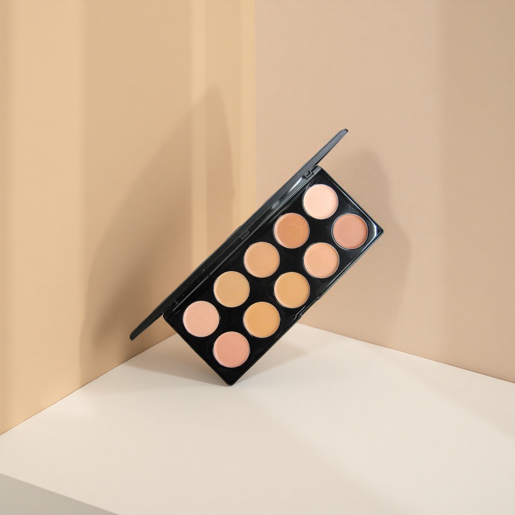 Makeup plate Concealer set, three-color blemishes covering and repairing, pre-makeup beauty tools Application Scenario