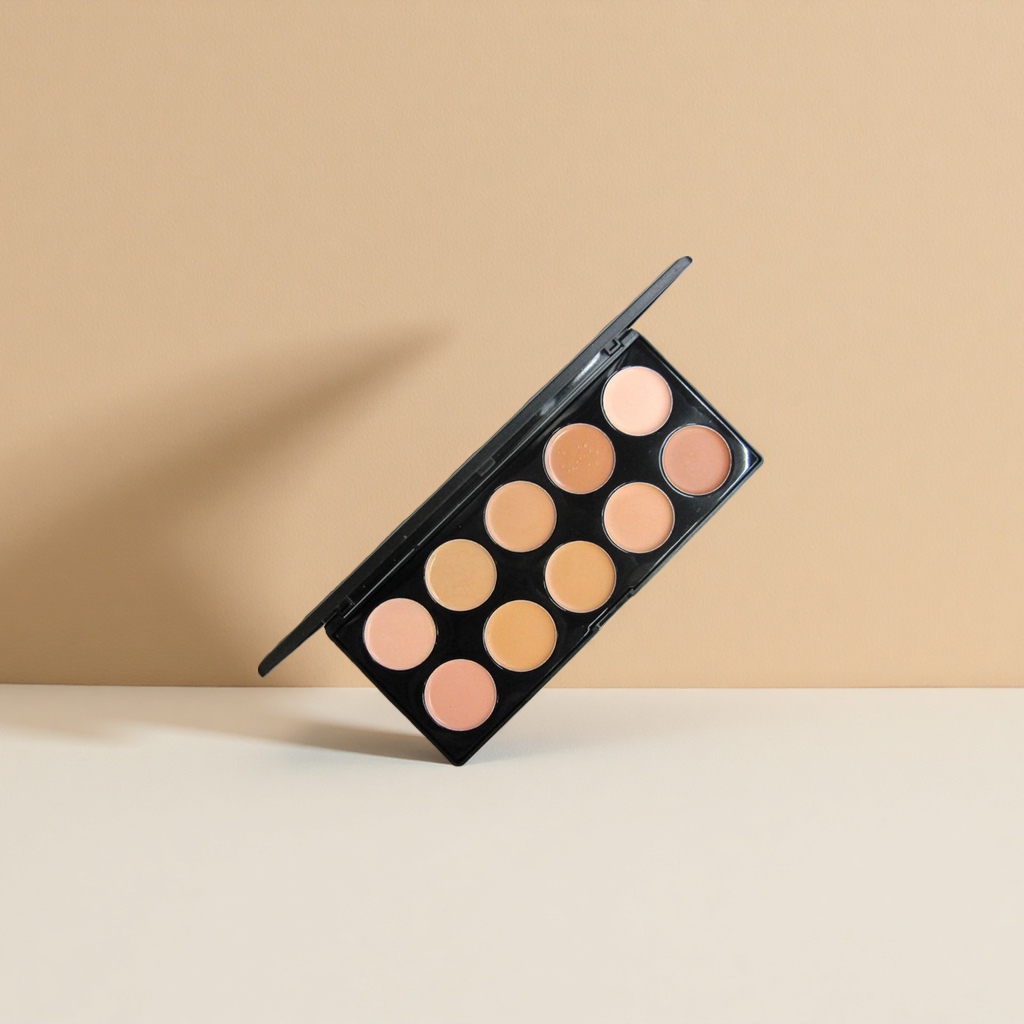 Makeup plate Concealer set, three-color blemishes covering and repairing, pre-makeup beauty tools details Picture