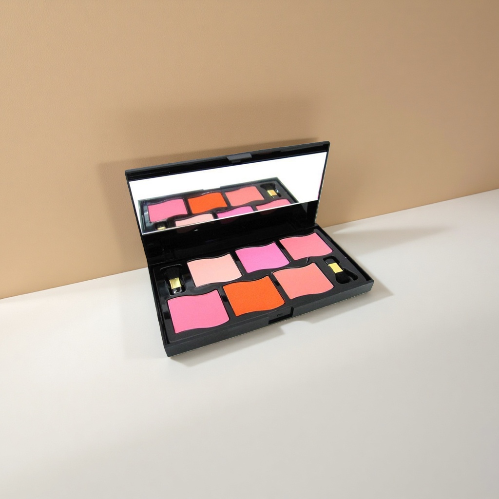 Makeup palette, multi-color eyeshadow palette, powder compact set, 12-color makeup palette, beauty tool box Specification image