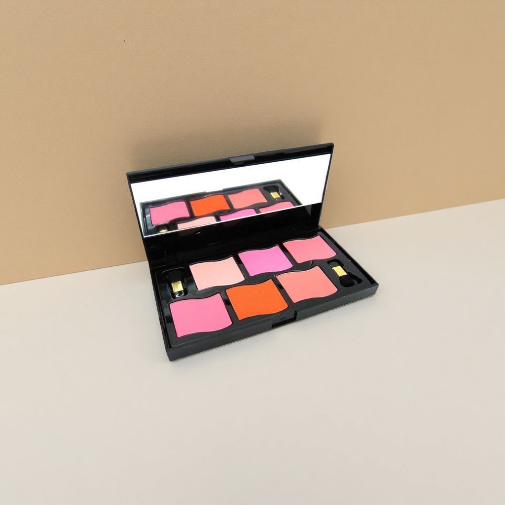 Makeup palette, multi-color eyeshadow palette, powder compact set, 12-color makeup palette, beauty tool box Application Scenario