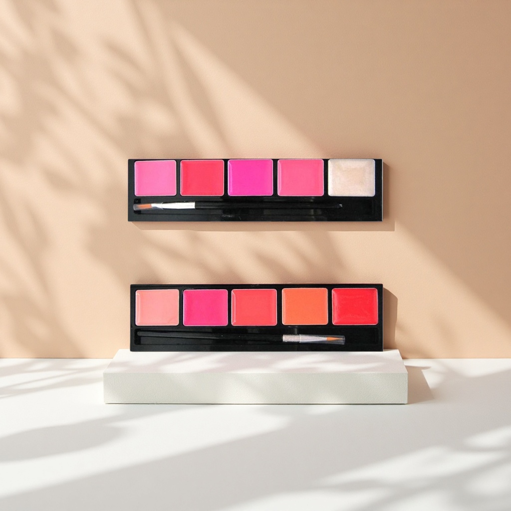 Makeup plate, lip color plate, multi-purpose makeup plate, powder compact plate, portable touch-up box