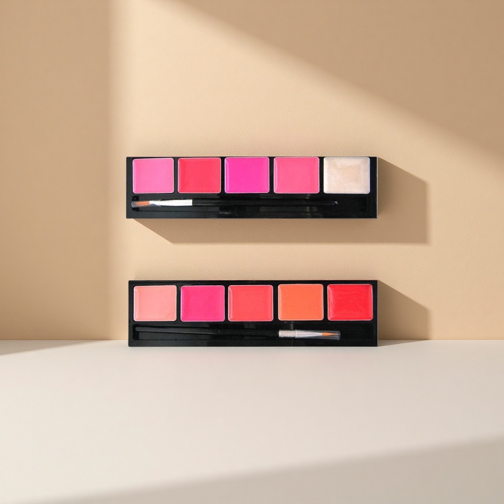 Makeup plate, lip color plate, multi-purpose makeup plate, powder compact plate, portable touch-up box details Picture
