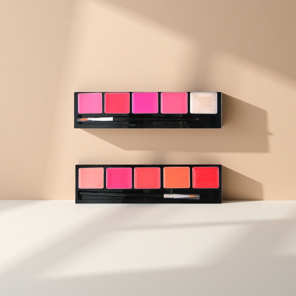 Makeup plate, lip color plate, multi-purpose makeup plate, powder compact plate, portable touch-up box Specification image