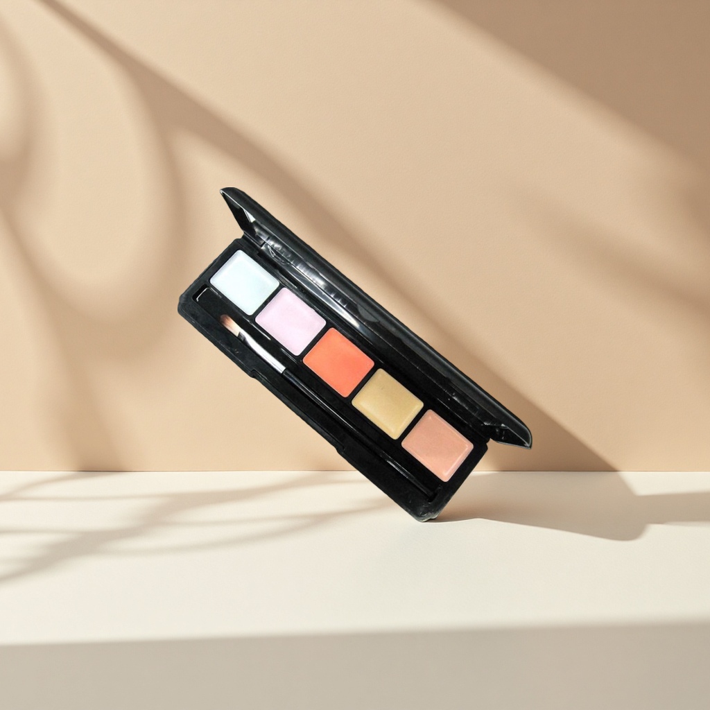 Concealer palette: Concealer corrects blemishes, Foundation covers acne marks Specification image