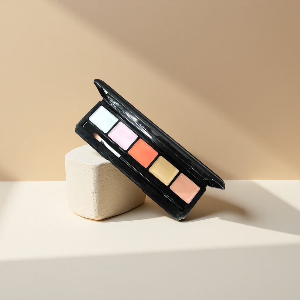 Concealer palette: Concealer corrects blemishes, Foundation covers acne marks Application Scenario