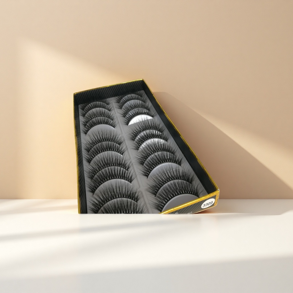 Pestañas postizas naturales densas y delgadas 16mm Specification image