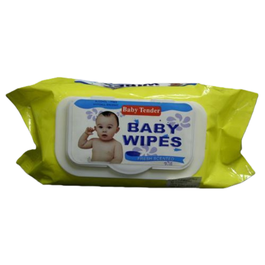 婴儿湿巾+Baby Tender品牌婴儿湿巾包装白底实物图
