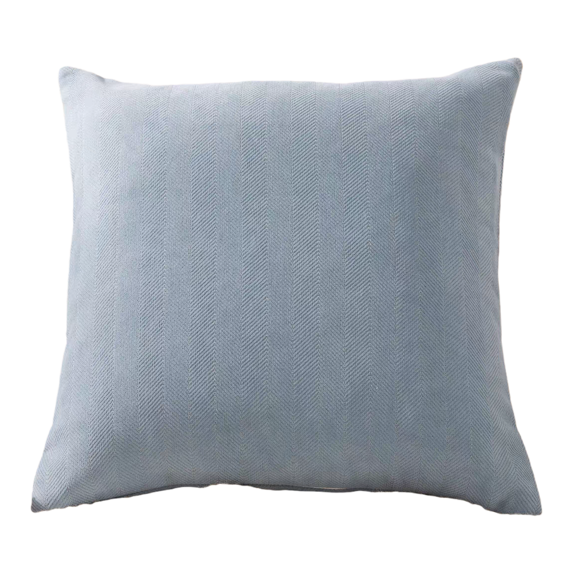 The 2026 new fashionable light blue herringbone patterned throw pillow is a simple and comfortable cushion for home decoration Item Picture