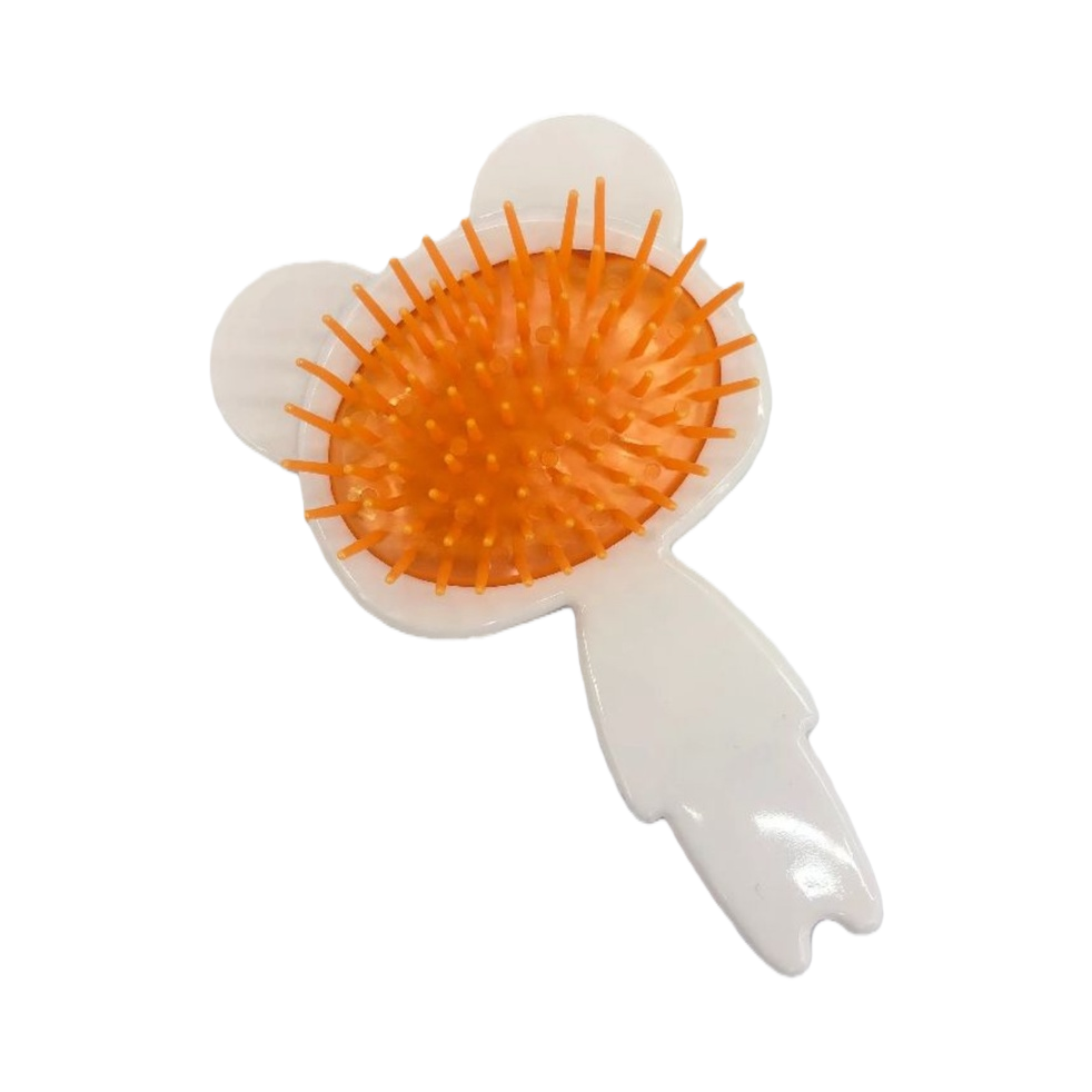 The orange comb teeth and white flower-shaped comb are anti-static and ensure smooth combing Item Picture