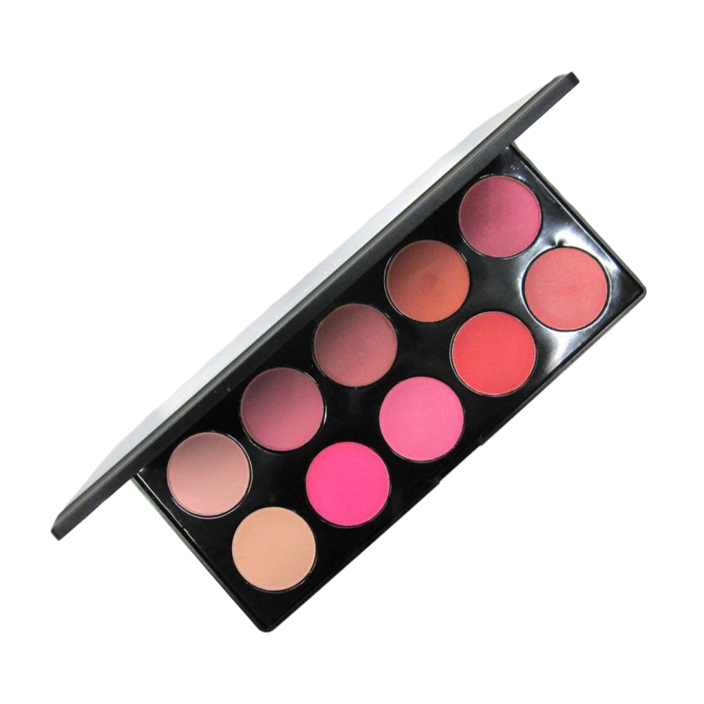 Makeup and lipstick palette set of 12 colors, fine and long-lasting powder without smudge Item Picture