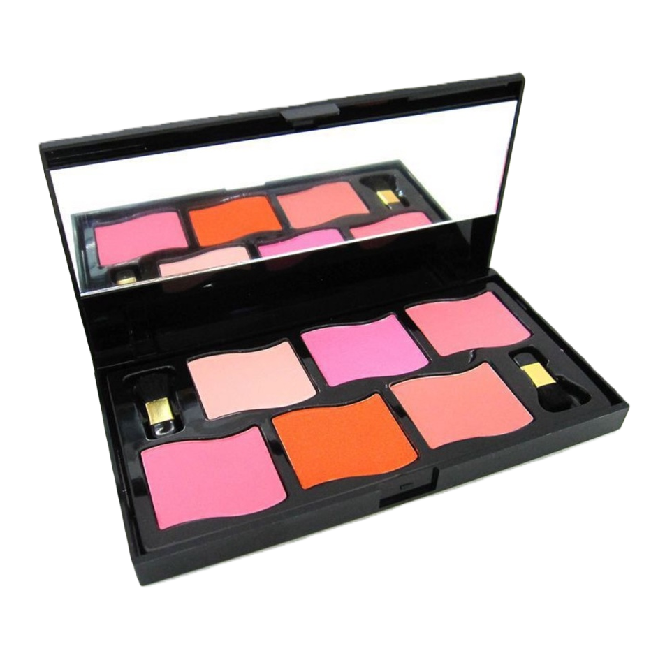 Makeup palette, multi-color eyeshadow palette, powder compact set, 12-color makeup palette, beauty tool box Item Picture