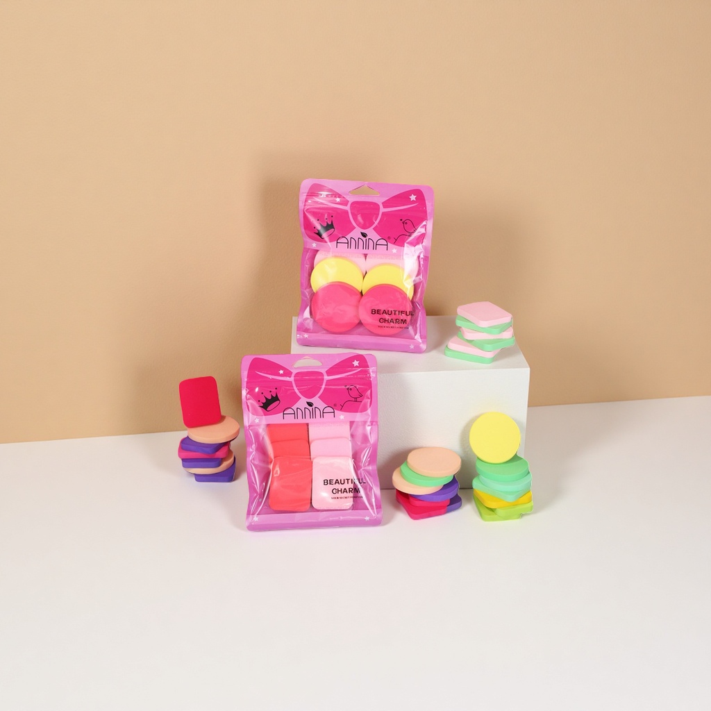 Colorful makeup sponges, soft makeup application tools, moisturizing and non-flaking, essential for exquisite beauty Application Scenario