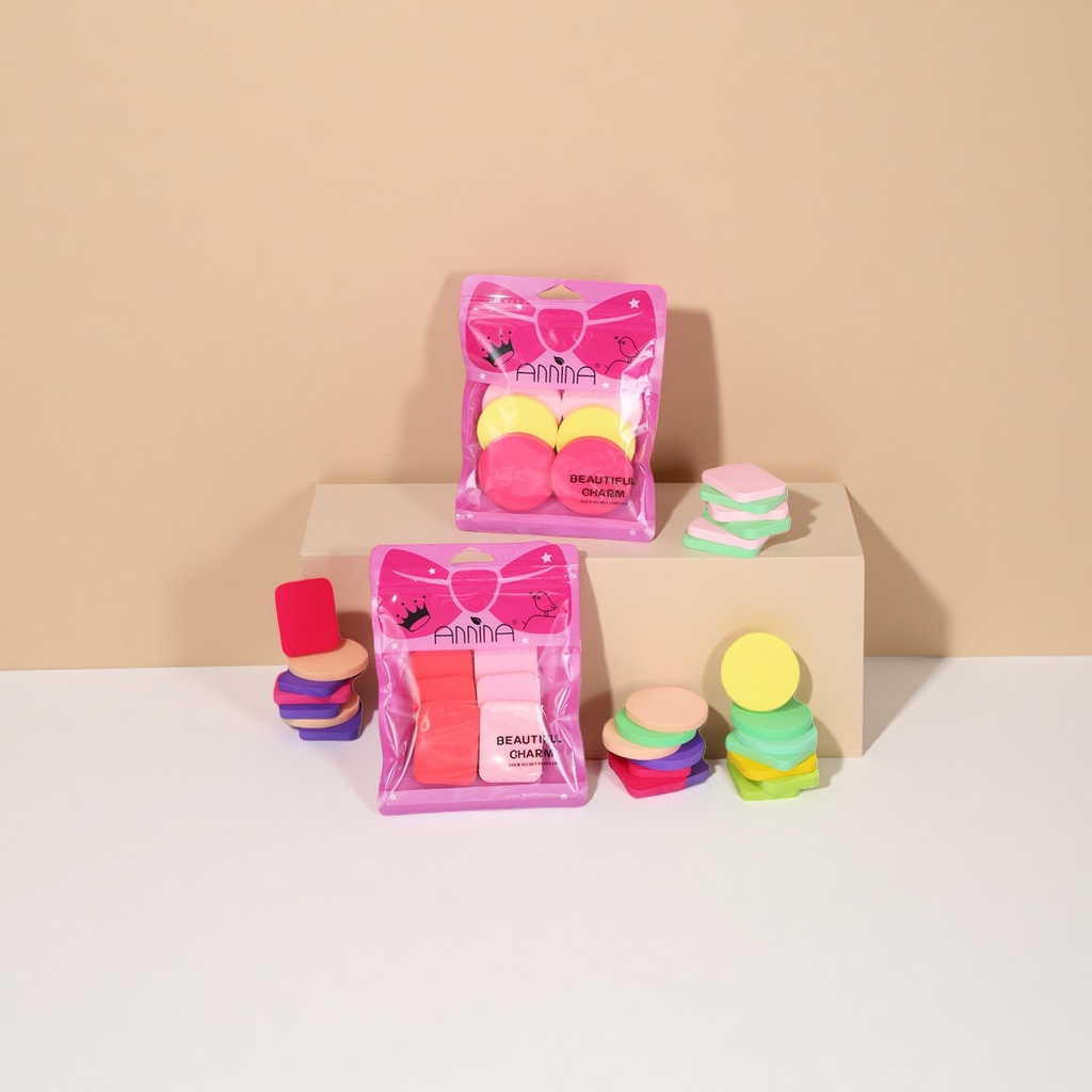 Colorful makeup sponges, soft makeup application tools, moisturizing and non-flaking, essential for exquisite beauty details Picture