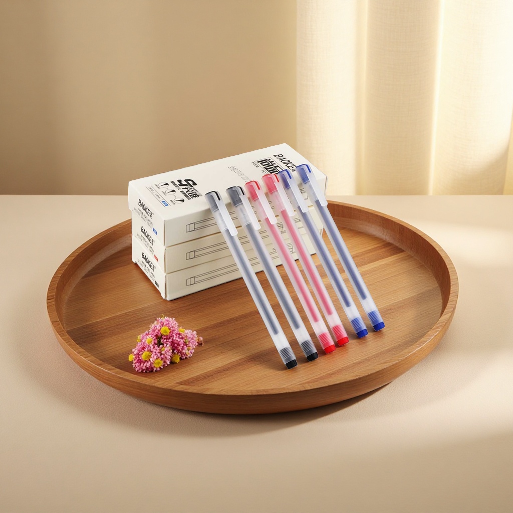 文具中性笔0.5mm书写流畅学生办公用品细节图