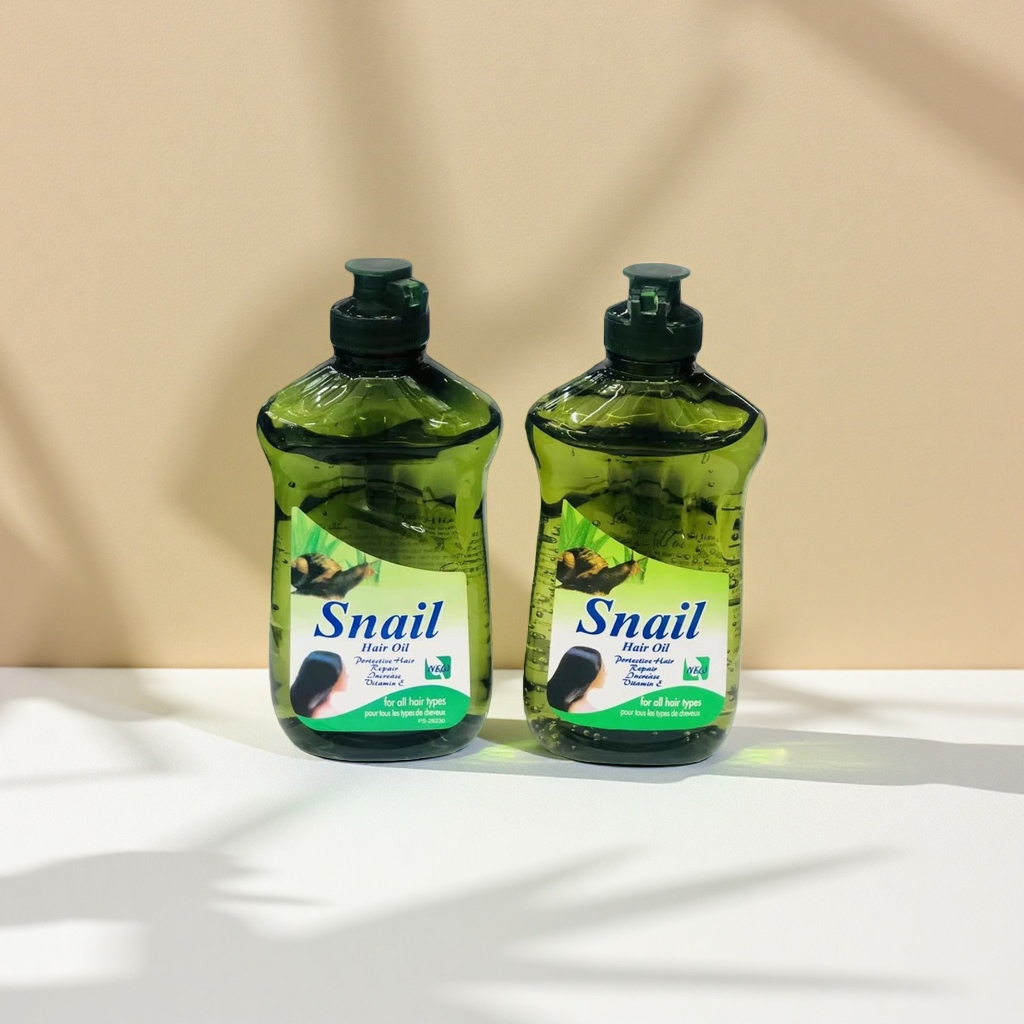 绿色瓶子Snail Hair Oil护发精油100ml滋养柔顺修护分叉