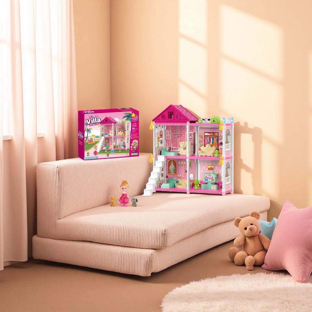 Dollhouse Children's Toys Dream House 120cm Warm Home Set