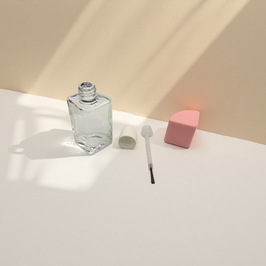10ml semi-arc cap glass nail polish bottle nail polish Specification image