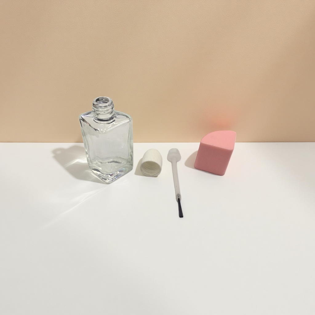 10ml semi-arc cap glass nail polish bottle nail polish