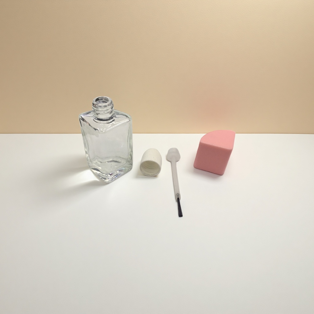 10ml semi-arc cap glass nail polish bottle nail polish Application Scenario