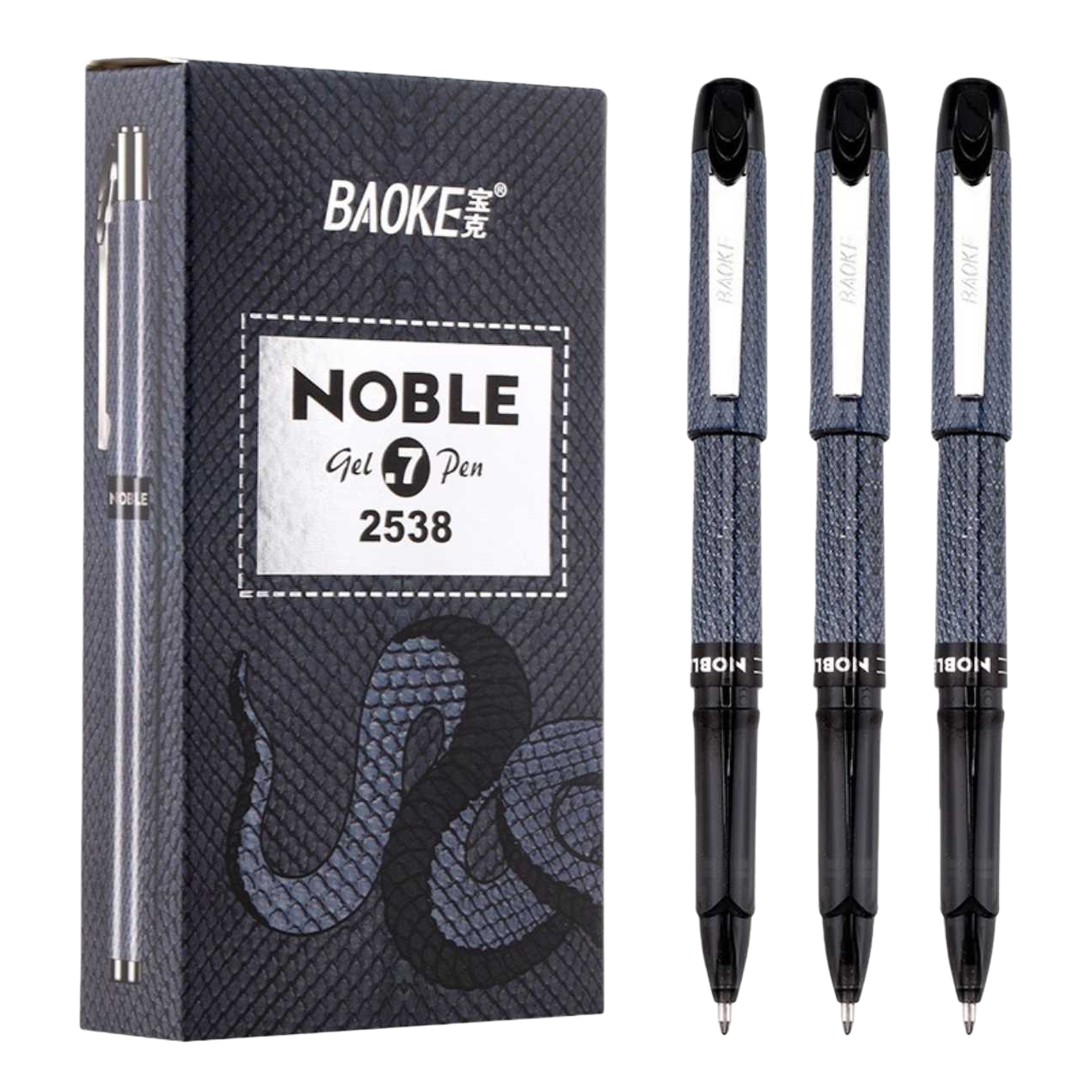 宝克NOBLE 2538凝胶笔文具办公用品学生用白底实物图
