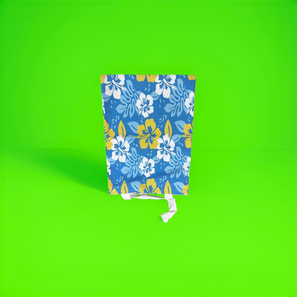 Tropical floral pattern cloth bags for daily shopping are simple, breathable and have a large capacity Specification image