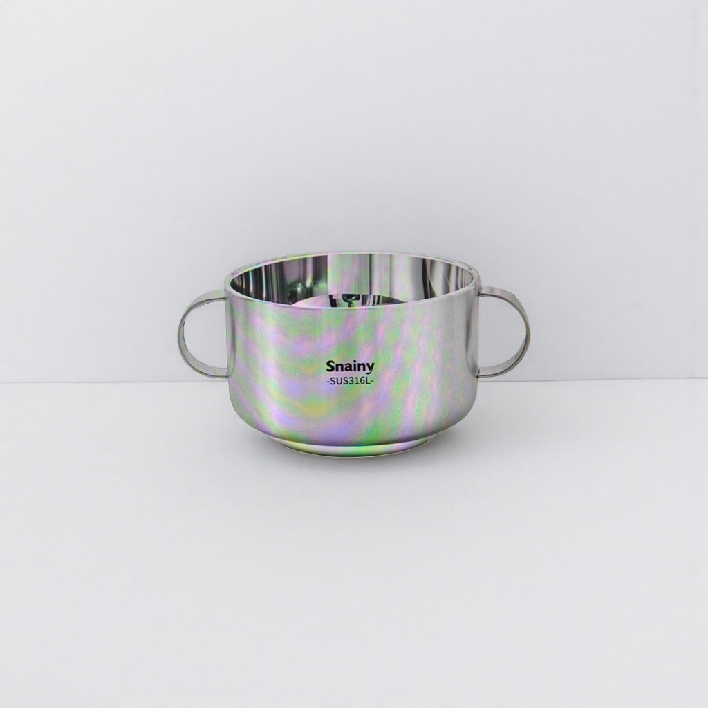 Stainless steel non-stick wok, 18cm household flat pan, healthy and uncoated cookware