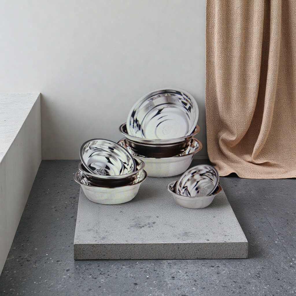 Stainless steel bowls, large-capacity household anti-rust and high-temperature resistant tableware, kitchenware Application Scenario