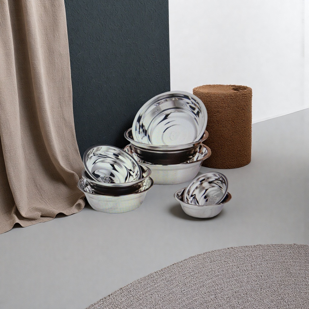 Stainless steel bowls, large-capacity household anti-rust and high-temperature resistant tableware, kitchenware details Picture