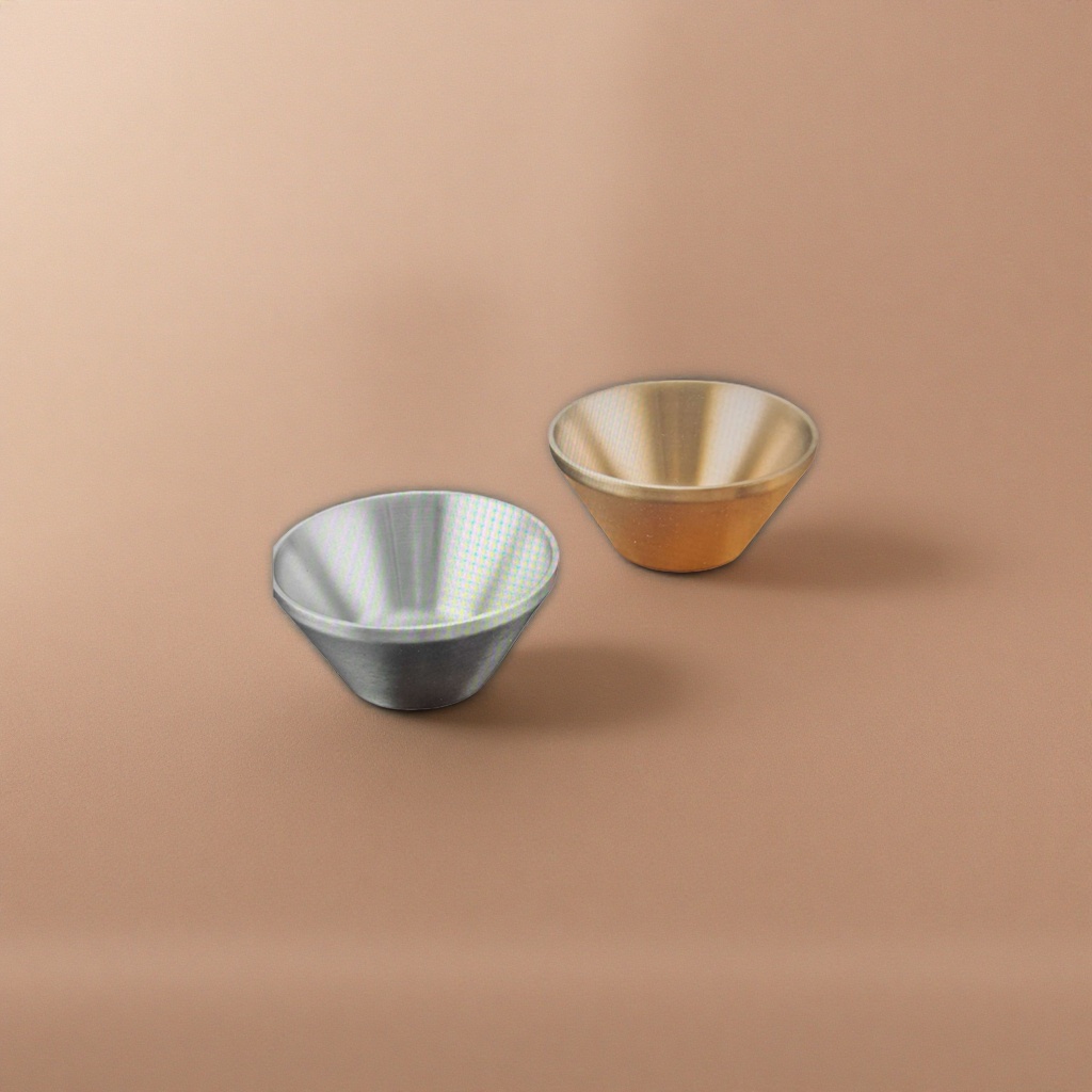 304 Korean-style double-layer V-shaped stainless steel bowl