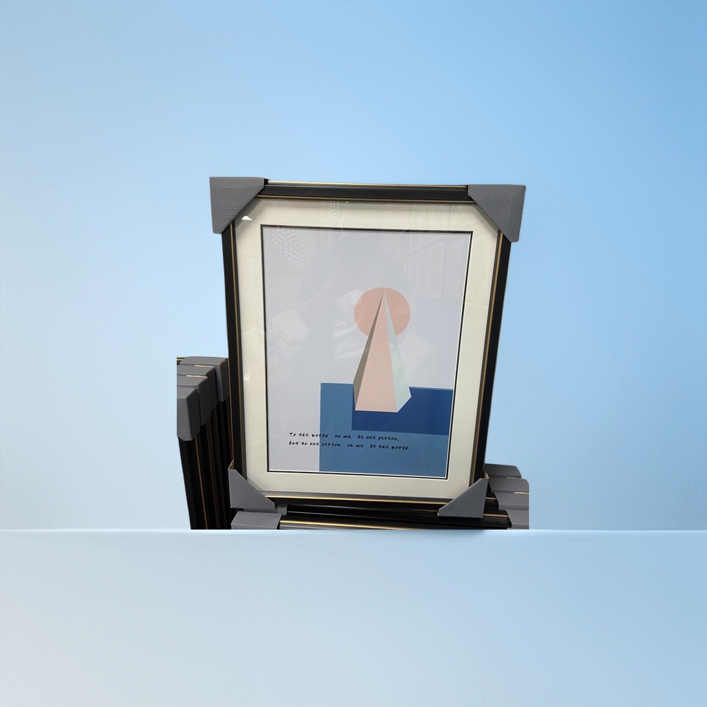 抽象几何艺术画作装裱画现代简约装饰画客厅书房挂画