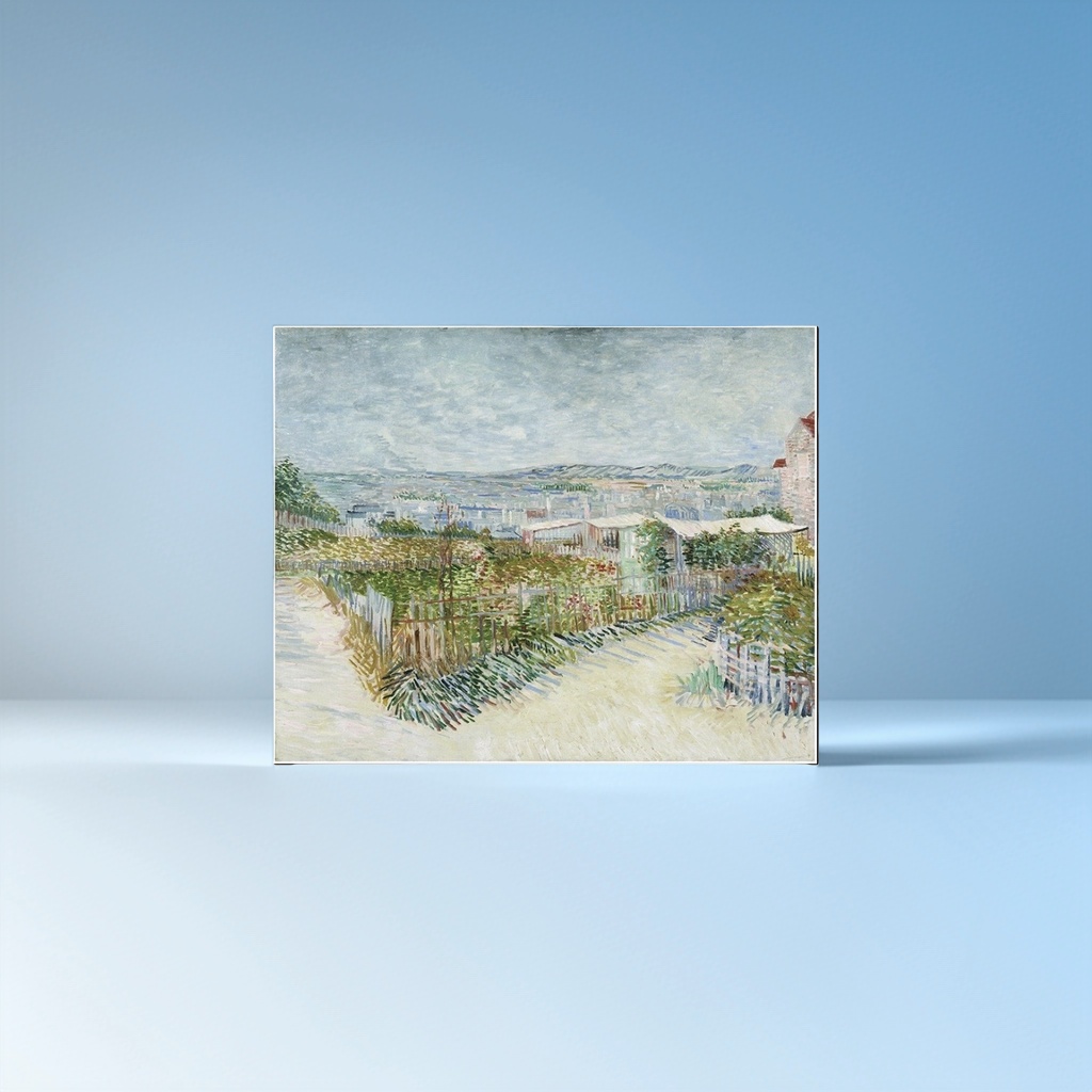 油画花园风景写生画作装饰画客厅书房挂画