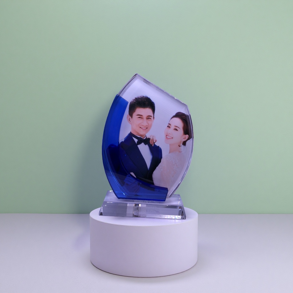Heat transfer sublimation handicrafts can be printed with Blue Bay crystal glass products Specification image