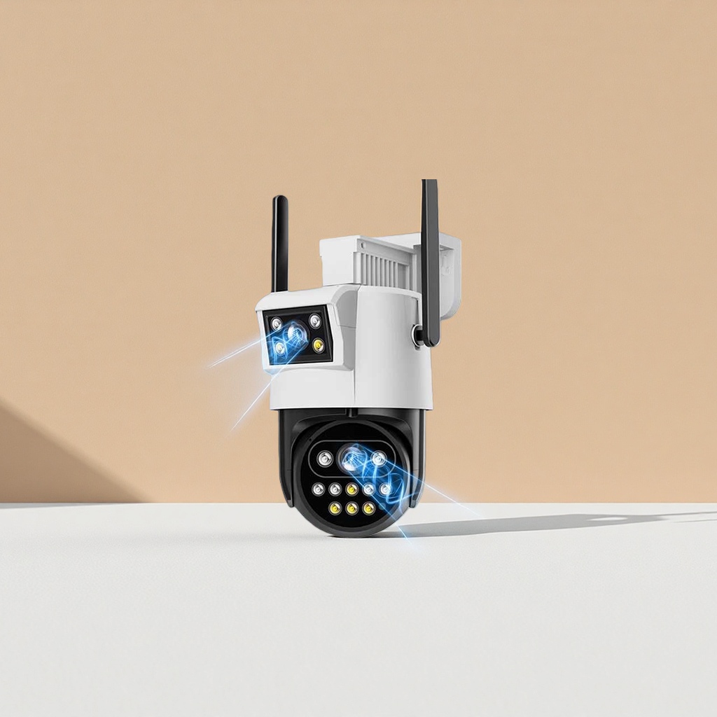 WIFI gun ball linkage surveillance camera, high-definition night vision, waterproof, indoor and outdoor for home use