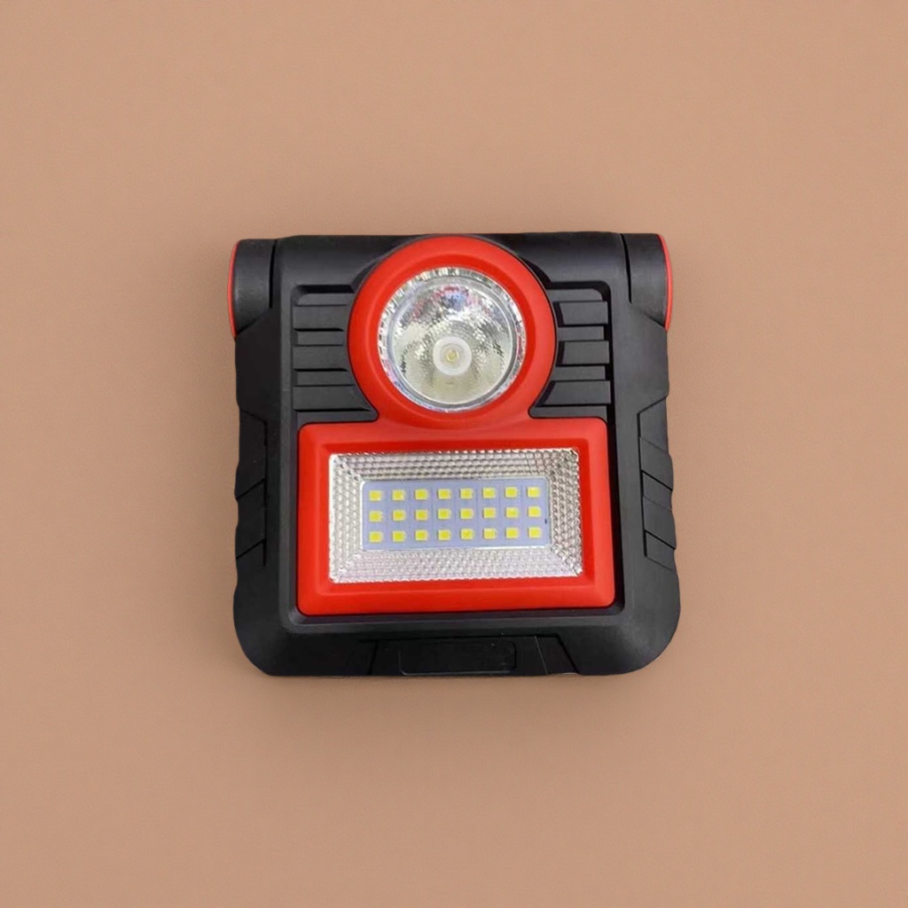 Red and black LED work light, dust-proof, water-proof, strong light, portable industrial use Application Scenario