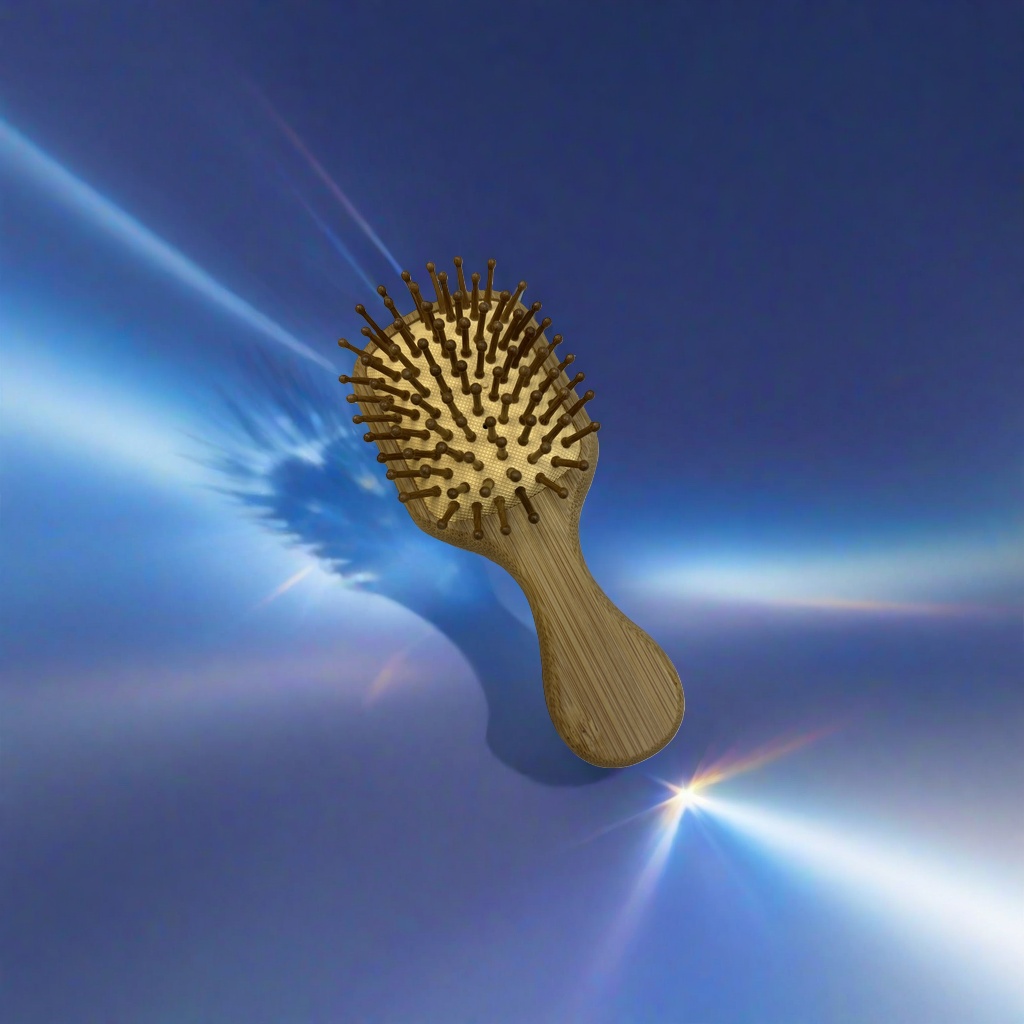 Natural material Nan bamboo air cushion massage comb, wooden comb, anti-static smooth comb, large-toothed comb Application Scenario