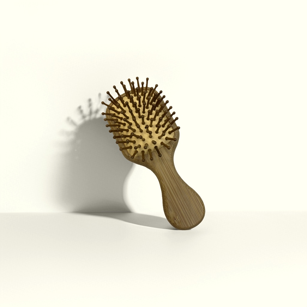 Natural material bamboo comb, natural massage comb, anti-static hair care comb, hair smoothing and hair care wonder Application Scenario