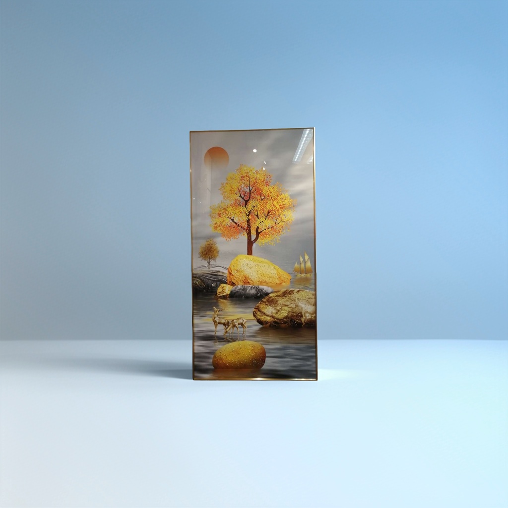 Landscape paintings, Chinese-style decorative paintings, living room wall hangings, Chinese-style ink wash paintings, living room art paintings, simple style Specification image