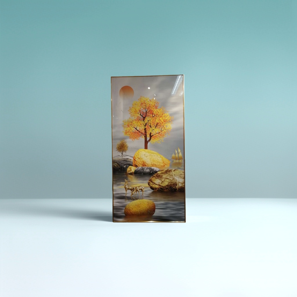 Landscape paintings, Chinese-style decorative paintings, living room wall hangings, Chinese-style ink wash paintings, living room art paintings, simple style
