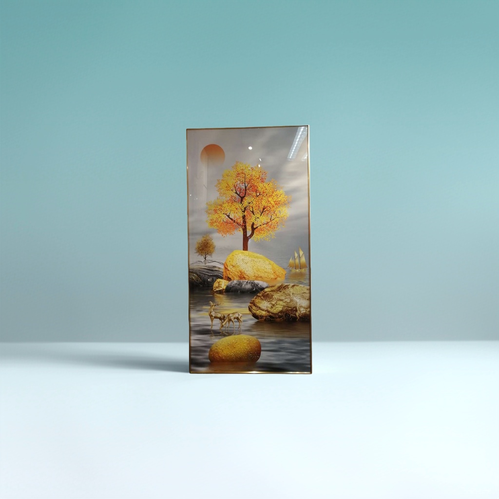 Landscape paintings, Chinese-style decorative paintings, living room wall hangings, Chinese-style ink wash paintings, living room art paintings, simple style details Picture